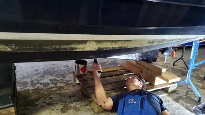 Antifouling auftragen